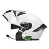 Bluetooth-Compatible Full Face Motorcycle Helmet With Flip-Up Visor 3C Certified ABS Shell Men All-Season Riding
