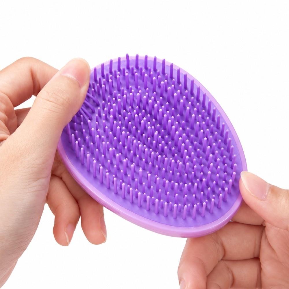 Mini Detangling Hair Brush Oval Scalp Massage Comb Portable Egg Round Hairbrush Travel