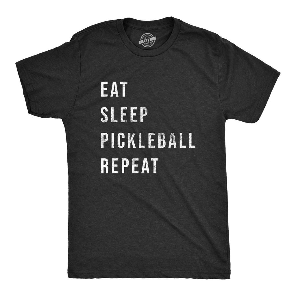 Eat Sleep Pickleball Repeat T-Shirt, Funny Sports Tee