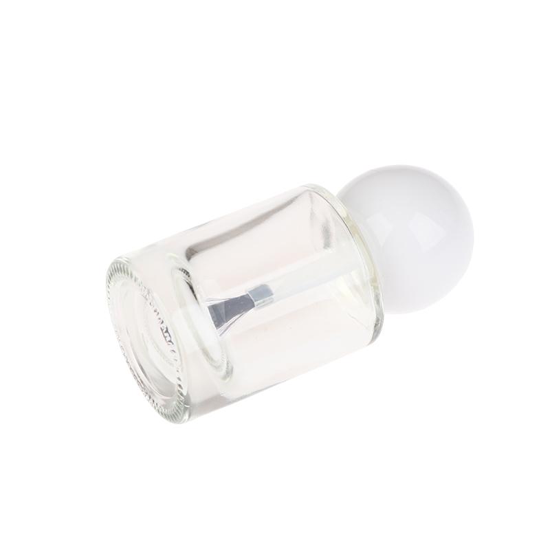 1pcs 15ml Empty Nail Polish Bottles Clear Glass Nail Gel Bottles With Brush Cap Nail Oil Nail Art Tool