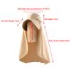 Ice Silk Breathable Outdoors Sunscreen Scarf Hat Summer Protection Sunscreen Uv Protection Three-Dimensional Sunscreen Scarf