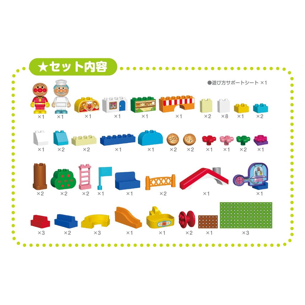 BlockLabo Block Labo Anpanman Rolling Block Rolling Bread Recommended for ages 3 and up [BANDAI] ~Delivering Bread! Factory~