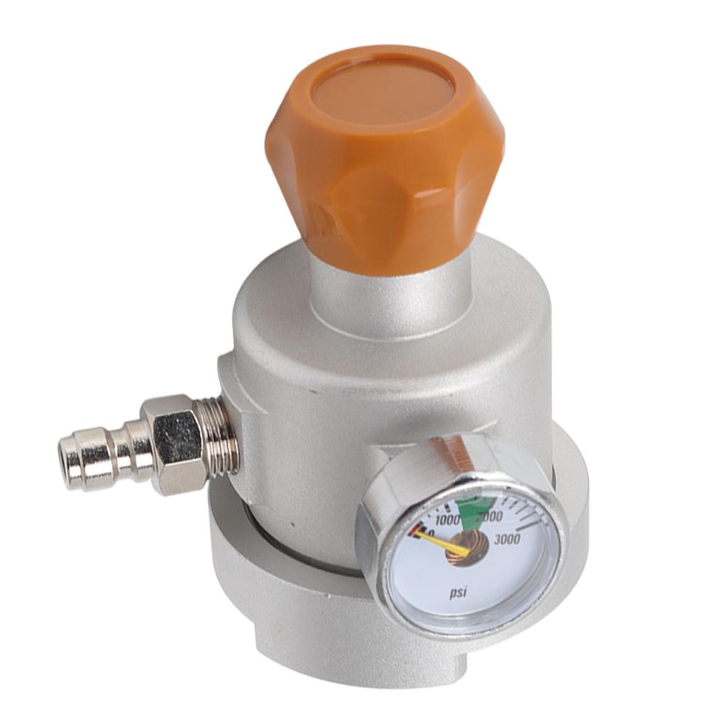 Soda Maker Adapter Aluminum Corrosion Rust Resistance CO2 Refill Connector with Pressure Gauge 8mm