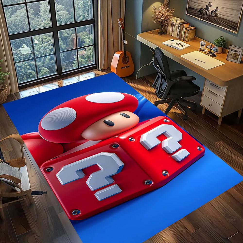 Mario anime character Carpet for Living Room Bedroom Home Decor Cool Movie Mat Play Floor Mat