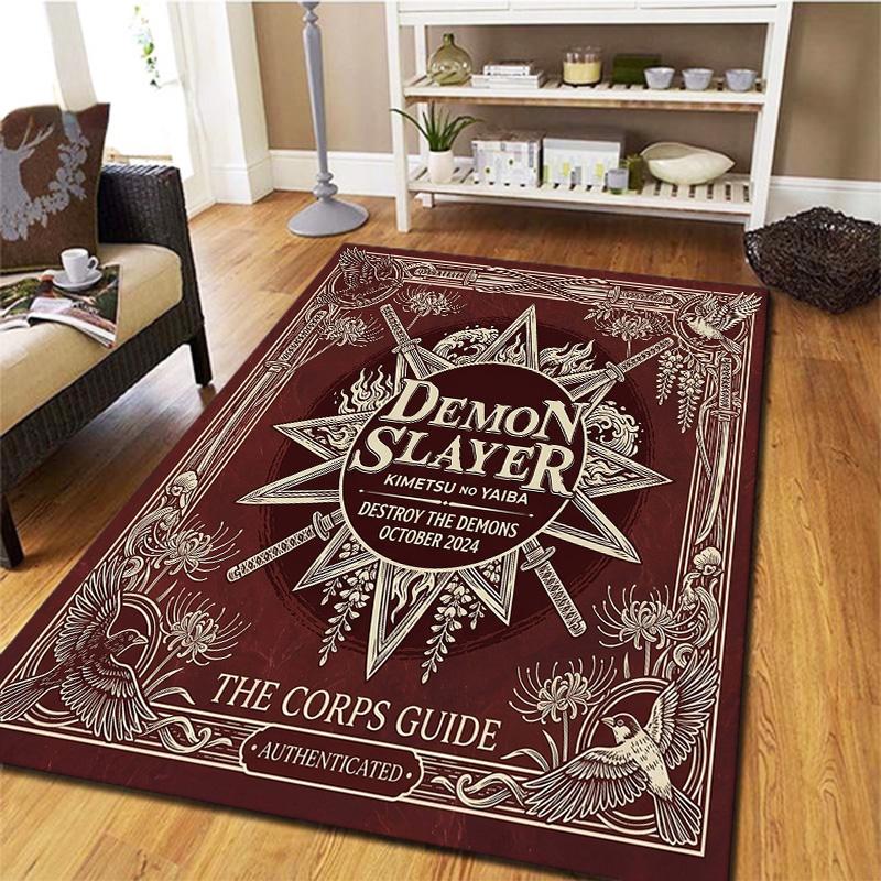 Demon Slayer Carpet Rug For Living Room Bedroom Home Sofa Decoration Kids Play Nonslip Floor Mat