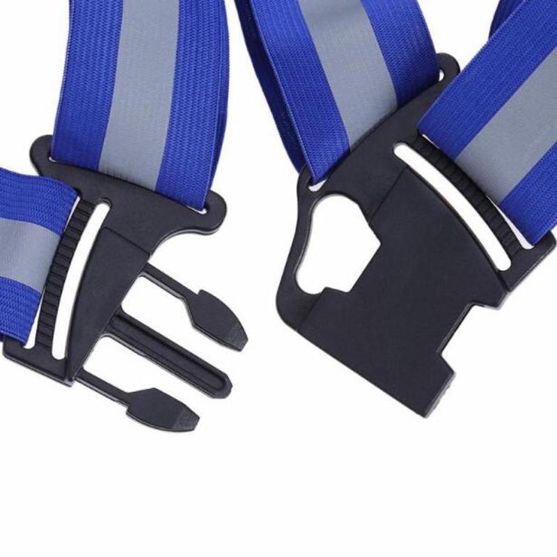Running Cycling Night Sports Elasticity Reflective Back Safety Warning Straps