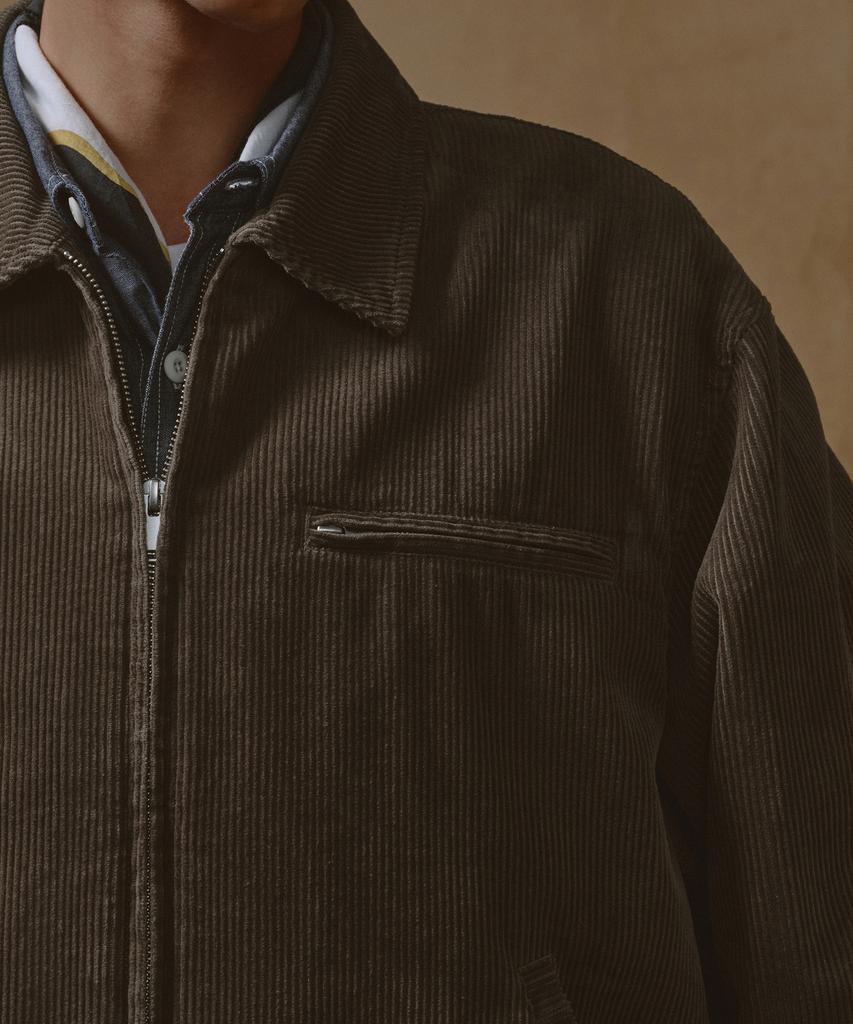 Musinsa Standard 8W Corduroy Work Jacket [Taupe Beige]