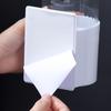 Paper Cup Dispenser Wall Mount Punch-free Pull Type Clear Visible Dustproof Lid Disposable Plastic Water Cup Storage Holder Home Supplies