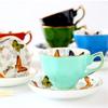 Европейский благородный керамический кофейный набор с блюдцем, роскошная керамическая кружка, высококачественная фарфоровая чайная чашка, посуда для вечеринок в кафе