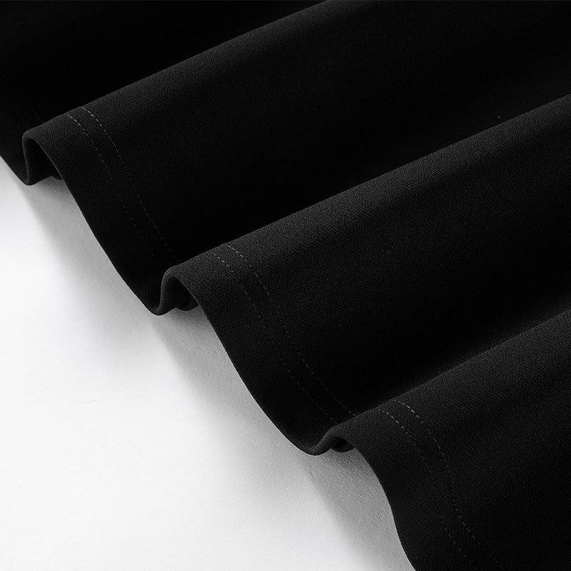 Платье больших размеров с V-образным вырезом и длинным рукавом для весны и осени