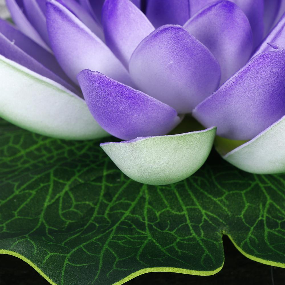 Plants Home Decoration Green Leaves Water Lily Simulation Artificial Lotus Flower Fake Plants