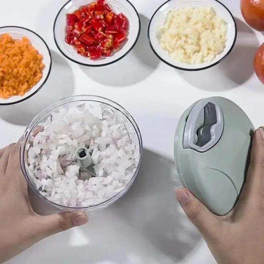 1 Pcs New Mini Manual Garlic Grinder Household Garlic Puree Grinder Meat Grinder Multifu Complementary Food Processor Blender
