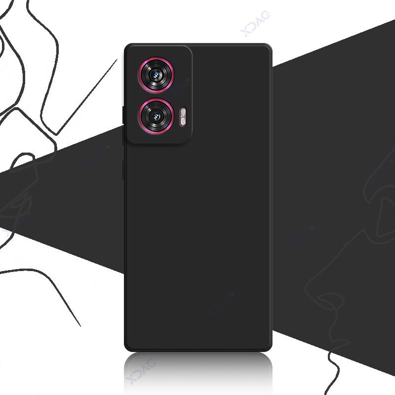 Чехлы для мобильных телефонов Motorola Edge 50 Fusion Moto Edge50Fusion 5G 6,7 дюйма Мягкие роскошные квадратные жидкие силиконовые задние крышки