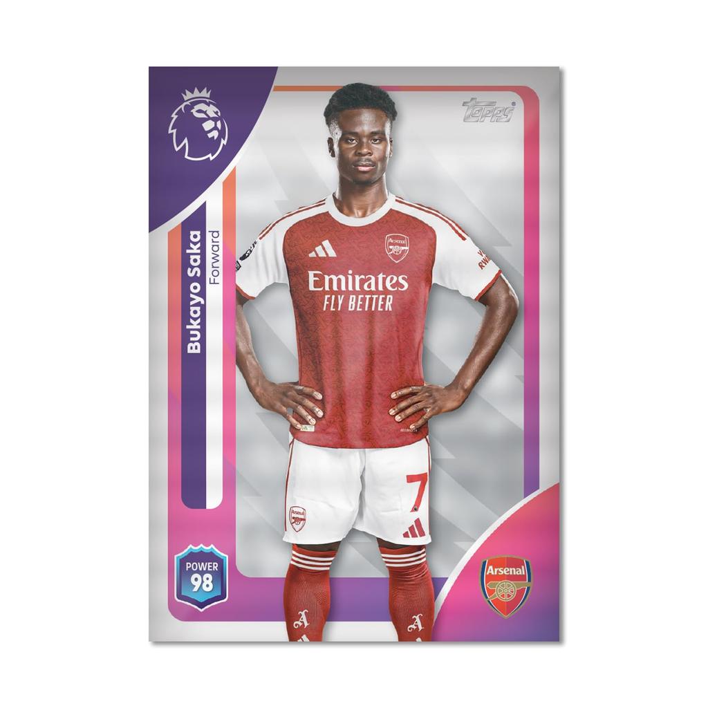 Topps Премьер-лига 2026 Дебютное издание Мега-банка Содержит 40 карт 3 Goal Machine LE (Машина для голов) - + карты.