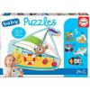 EDUCA Vehicles Puzzle - For Children 24 Months - Large Pieces