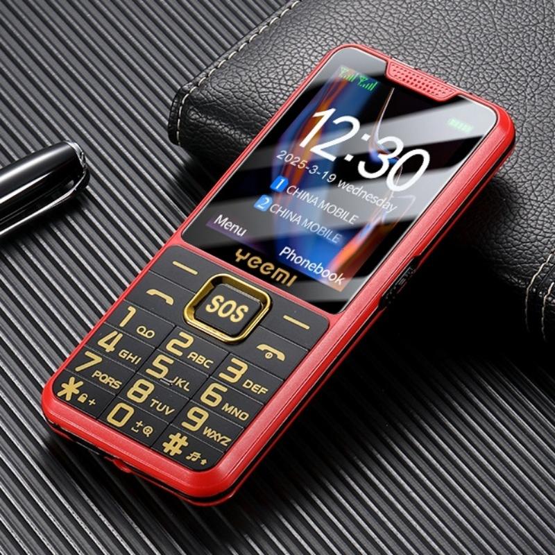 Новый мобильный телефон YEEMI K3 GSM 2G 2,4 дюйма HD Dual SIM 2500 мАч Большая батарея Фонарик Type-C Камера Супертонкий кнопочный телефон для пожилых людей и студентов