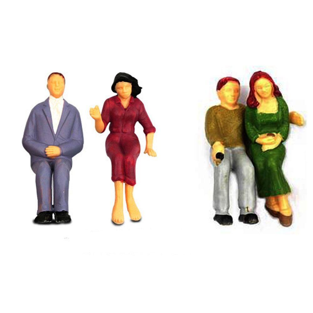 Decorations Mixed Color Pose Model Building Passengers People Figures Train Scenery DIY Character
