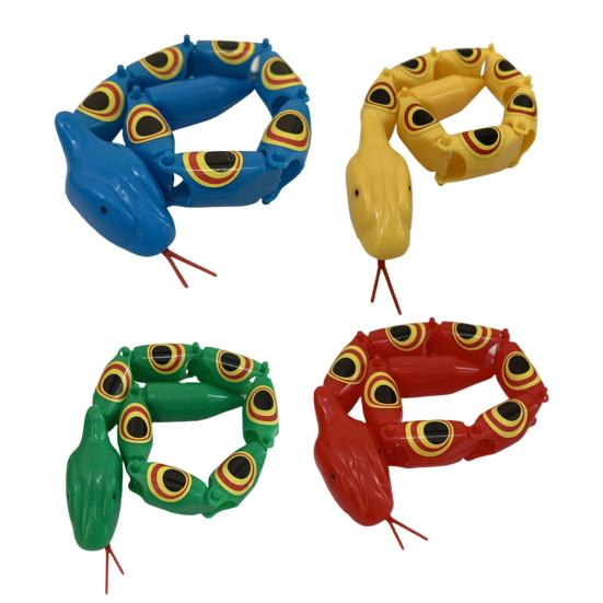 Скрученная шарнирная змея Ностальгическая легкая пластиковая Забавная шарнирная змея Игрушка для розыгрышей для развлечения