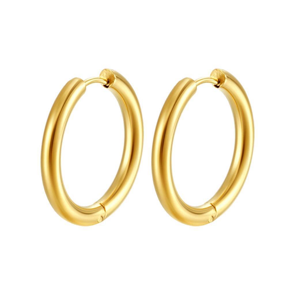 Stainless Steel Hoop and Stud Earrings: Thick, Thin, and Coil Styles
