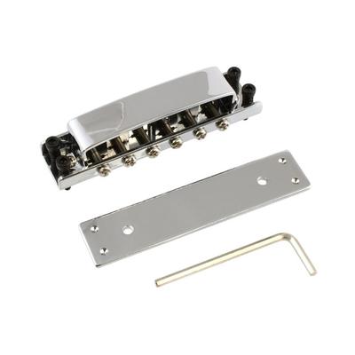 Бридж для гитары Allparts в стиле Rickenbacker GB-0515-010 Хромированный с пазом