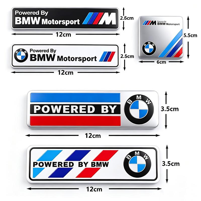 BAD1 Car Styling Emblem Aluminum Alloy Car Fender Trunk Badge Stickers For Bmw M E90 E60 F30 F10 E39 E36 F20 G30 G20 E87 E92 E91 X1 5 KF5
