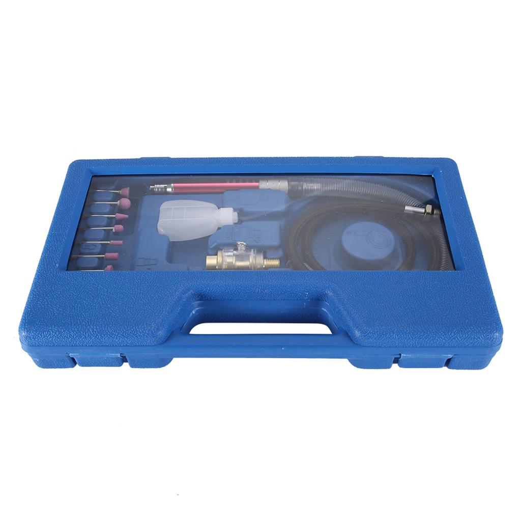 19Pcs Air Angle Die Grinder Pen Polishing Engraving Tool Pneumatic Grinding Machine 58000rpm