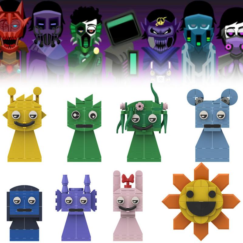 Building Incredibox Sprunki Blocks Set Construction Educational Toy Game Diy