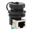 2 шт. Адаптер RJ45 RJ45-90° Плата с выводами Двойная розетка Уличный водонепроницаемый Ethernet-соединитель