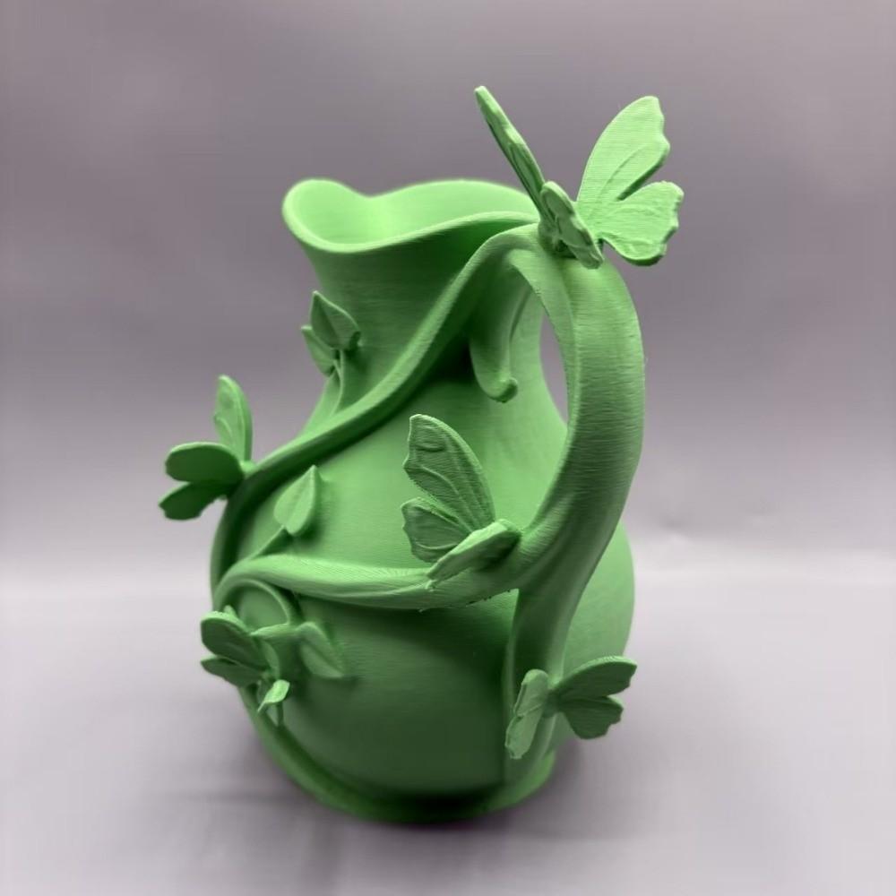 Декоративная рельефная ваза-бабочка 3D 3D тисненая ваза Креативная ваза для цветочных композиций Гостиная