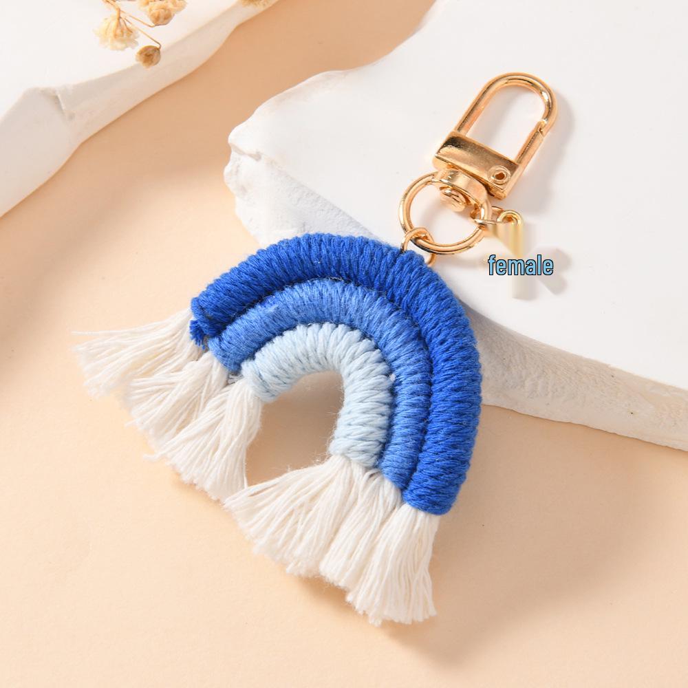 Радужный брелок-подвеска ручной работы