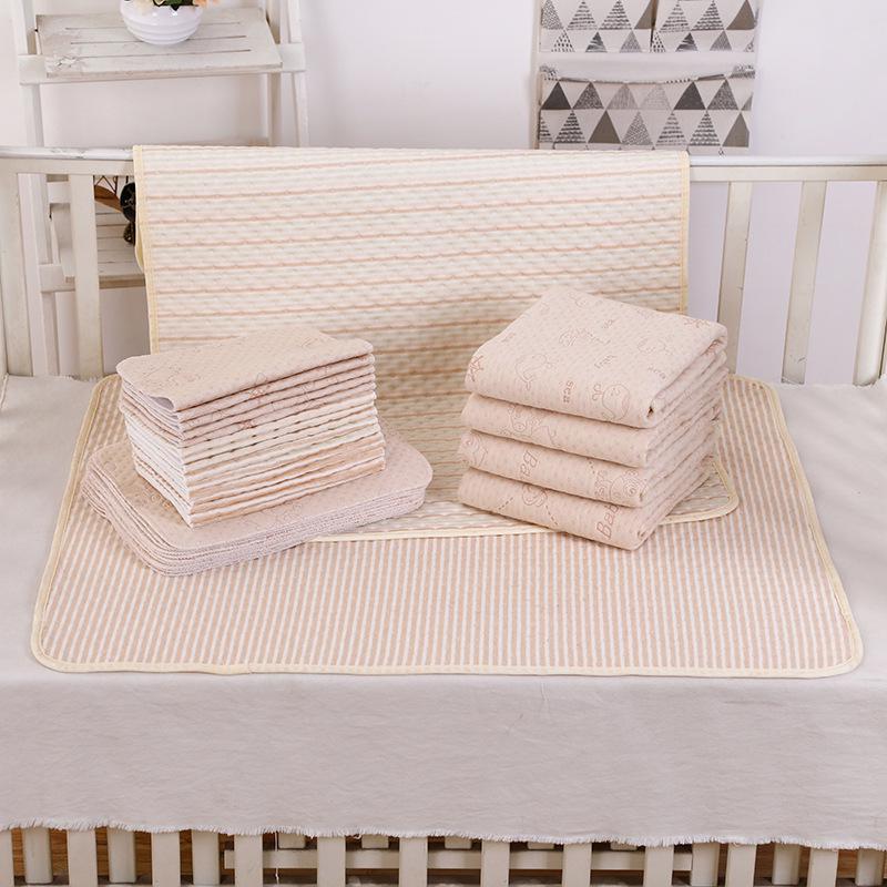 Водонепроницаемый Моющийся Дышащий Большой Наматрасник для Подгузников из Чистого Хлопка для Новорожденных, Детей и Взрослых