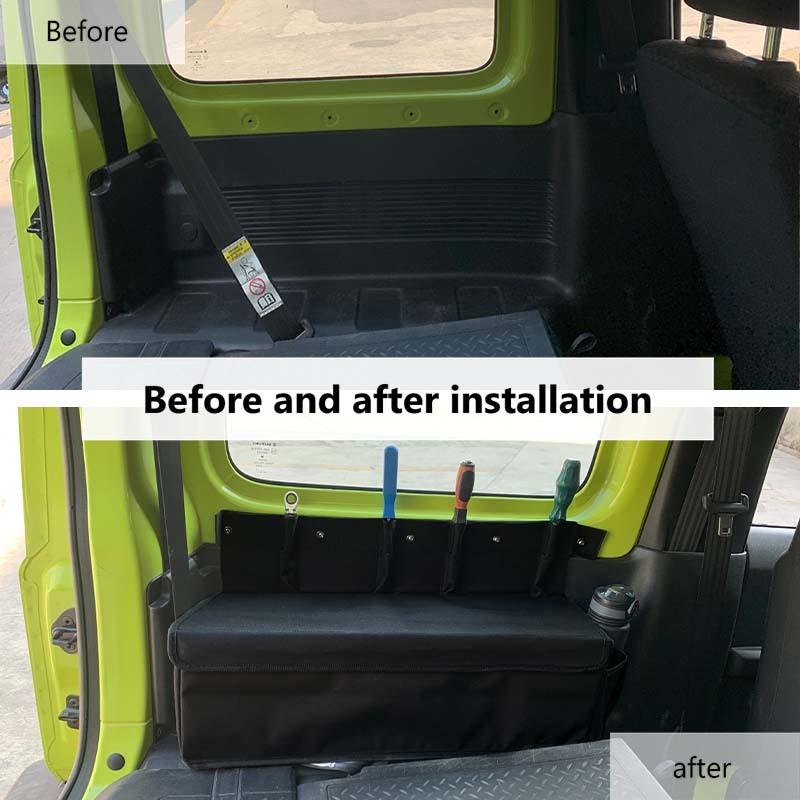 Боковая сумка для хранения в багажнике автомобиля, органайзер для Suzuki Jimny 2019 2020 2021 2022 2023 2024, аксессуары для салона автомобиля