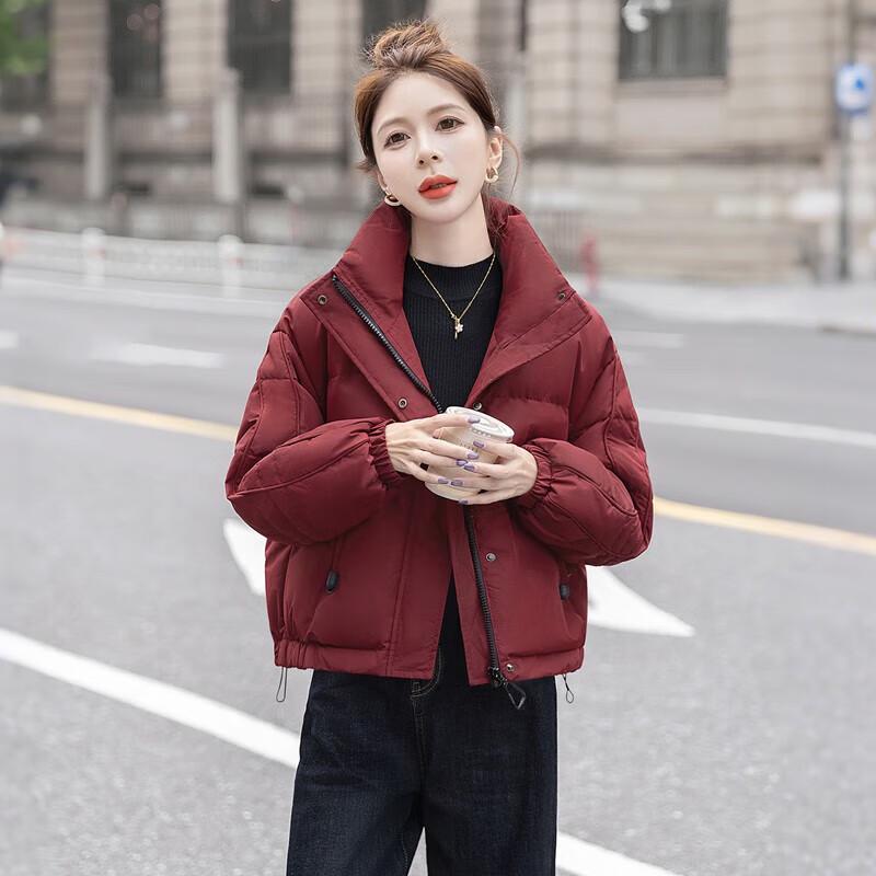 Женская зимняя куртка Sibarite 2025 года с воротником-стойкой, свободного кроя, с 90% пуха