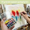 Acrylic Mini Paint Palette 24 Grids Pigment Storage Box High Quality Empty Box  Travel Painting