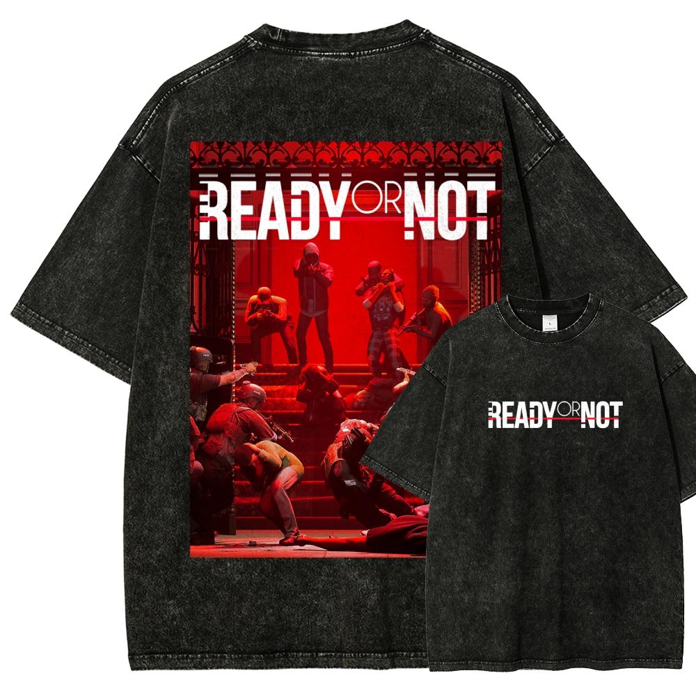 Read or not Anime Lover Washed T-shirt Year round clothing high quality personality Clothes Plus Size Unisex New Model Couples tee