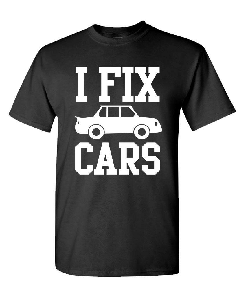I Fix Cars Graphic Print T-shirt