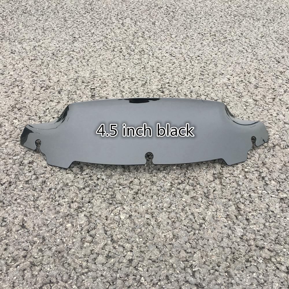 Black Smoke Clear 4.5" 7" 10.5" Wave Windshield Fits For Harley Touring FLHT FLHX 2014-up 2015 2016 2017 2018