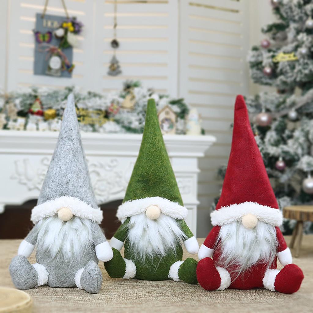 2020 New Christmas Decoration Home Santa Doll Fabric Christmas Doll Holiday Decoration MIT
