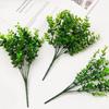 Simulation Green Plant 7-Pronged Eucalyptus Leaf Bouquet, Restaurant Flower Bed Flower Arrangement Decoration, Money Grass Plastic Fake Flower
