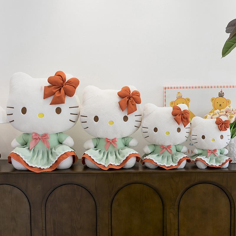 Животное Плюшевое Мягкое Зеленое Платье Игрушки Бант Несколько Размеров Куклы Подарки