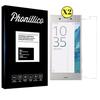 Sony Xperia XZ1 Tempered Glass - [Pack 2] Ultra Resistant Screen Protector Glass Film [Phonillico®]