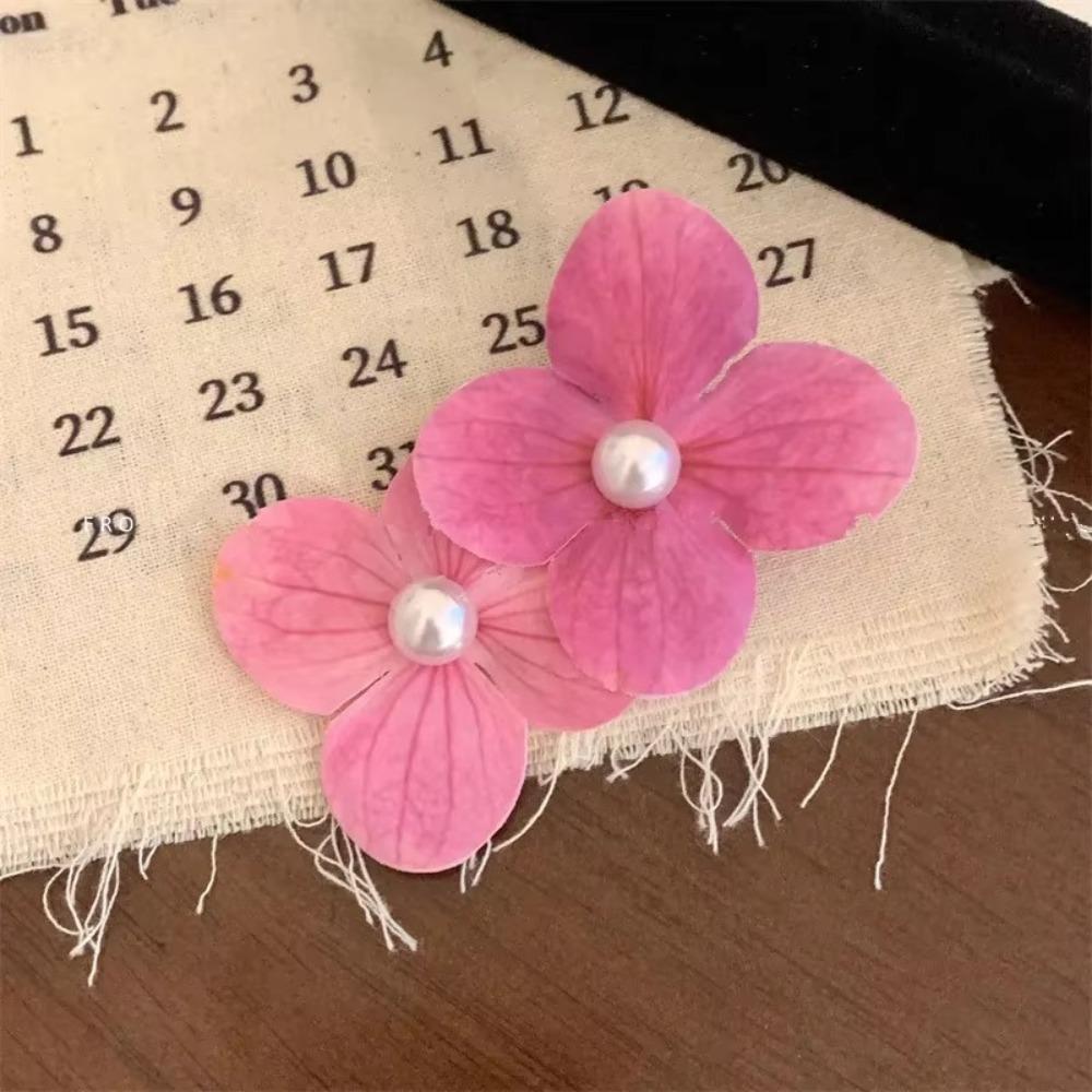 Pearl Orchid Hairpin Orchid Flower Duckbill Clip Sweet Bohemia Headwears Beach