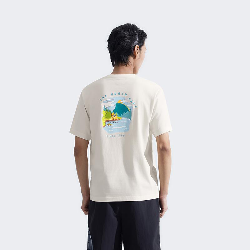 THE NORTH FACE Urban Exploration T Shirt Unisex Dune White NF0A8GZ6-QLI