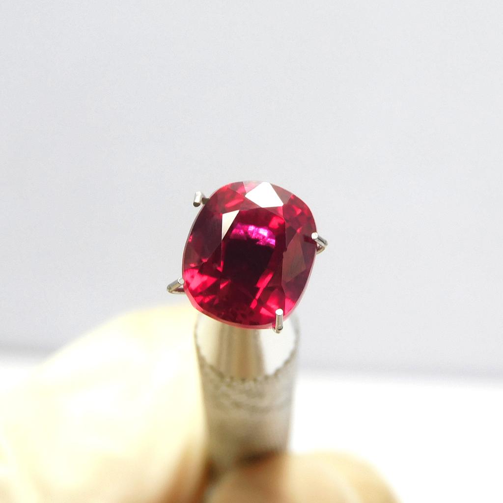 Natural Red Ruby 4.45 Ct Ring Size Loose Gemstone Cushion Shape