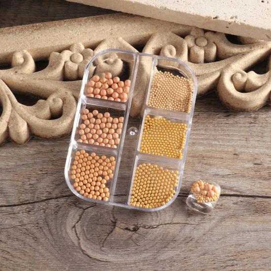 6 сеток/коробка ювелирных изделий для ногтей. Изысканные легкие многоцветные макароны «сделай сам», полный круглый жемчуг для дизайна ногтей.