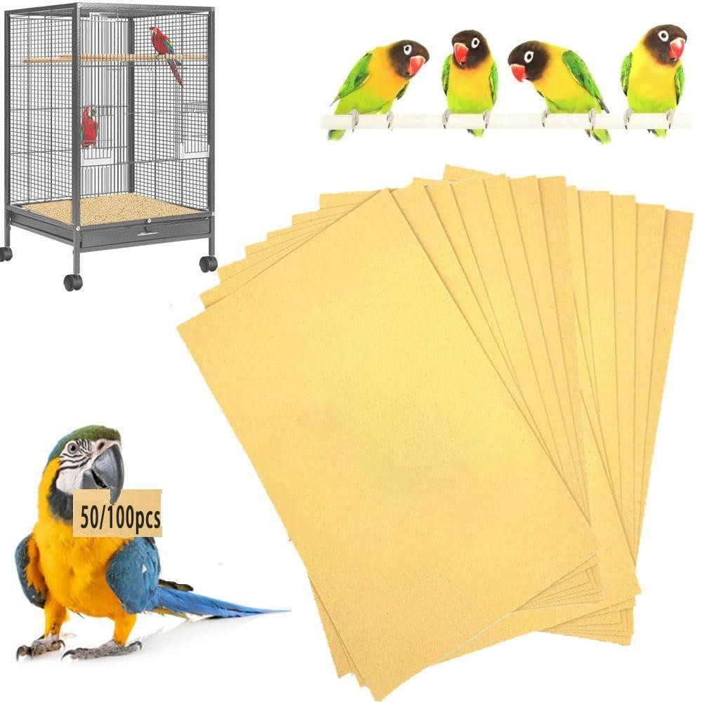 5PCS Abrasive Surface Bird Cage Liner Textured Surface Parrot Cage Liner For Parrots Supplies