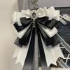 Aesthetic Satin Ribbon Bow Pin Ita Bag Charm  for K-pop Kawaii Concert Clip Decoration Cute Lanyard Keychain Organizer Charm