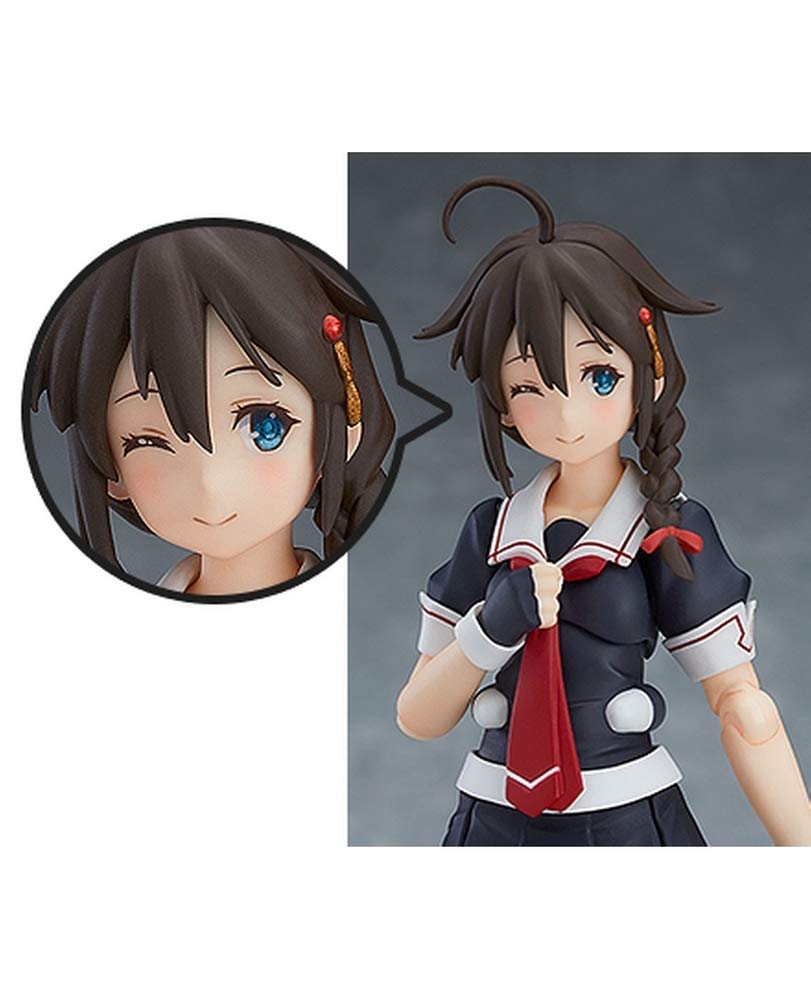Figma Kantai Collection Shigure Bonus Set with 1 Winking Smile Part -KanColle- Kai-ni