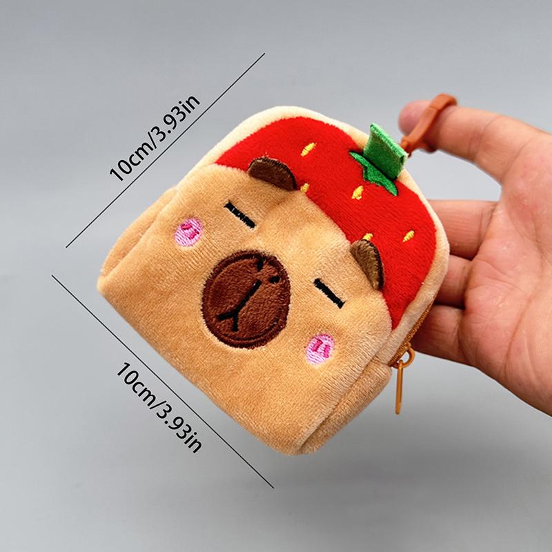 Kawaii Capybara плюшевый брелок мультфильм мини-кошелек для монет автомобиль школьная сумка кулон популярный модный милый подарок
