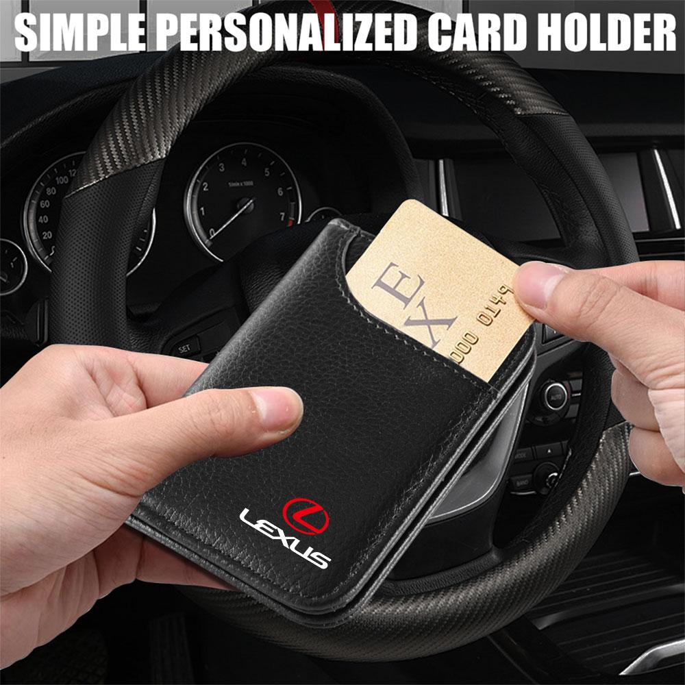 Car Driving Documents ID Card Holder Purse Wallet Case Organizing Pocket Accessories For Lexus LS LC IS350 ES300h ES300 IS250 RX UR1